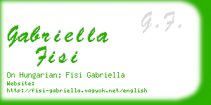 gabriella fisi business card